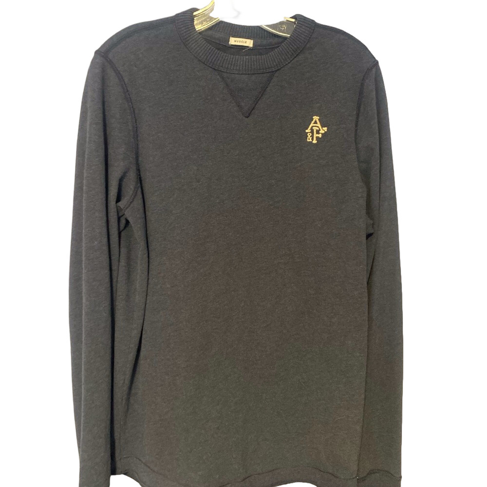 Abercrombie & Fitch Y2K Blue Muscle Crewneck Sweatshirt XL